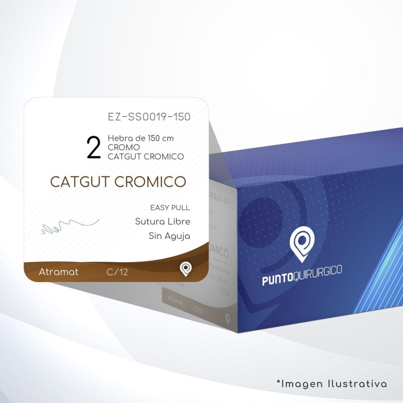 EZ-SS0019-150 2 Aguja   EASPULL S/A Hebra de 150 cm Cirugía General
