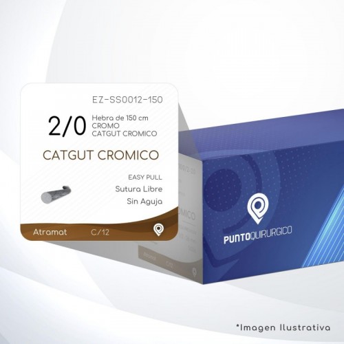 EZ-SS0012-150 2/0 Aguja   EASPULL S/A Hebra de 150 cm Cirugía General