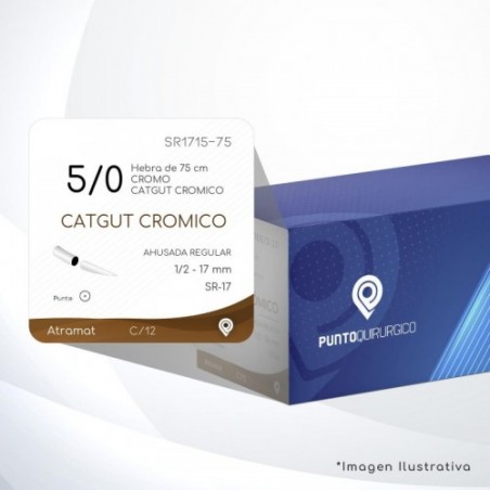 SR1715-75 5/0 Aguja 1/2 - 17