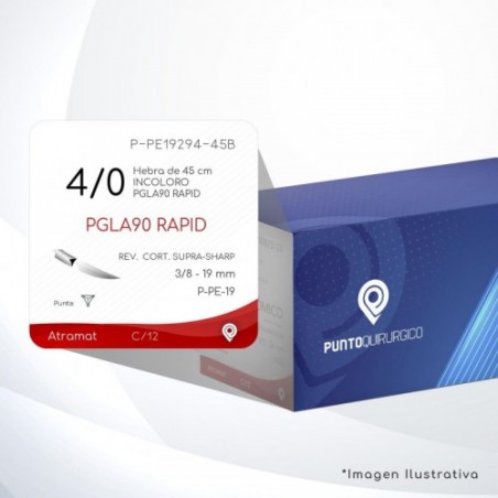 P-PE19294-45B 4/0 Aguja 3/8 - 19