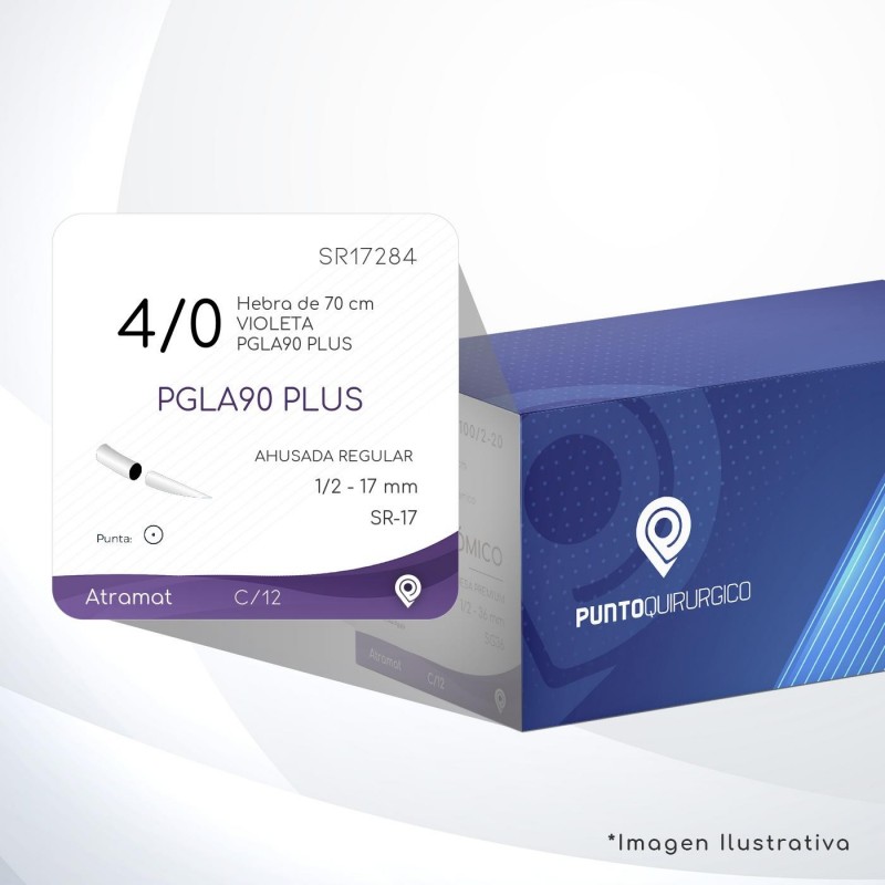 SR17284 4/0 Aguja 1/2 - 17