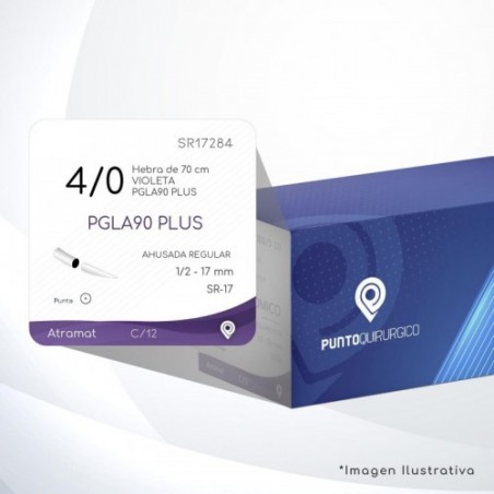 SR17284 4/0 Aguja 1/2 - 17