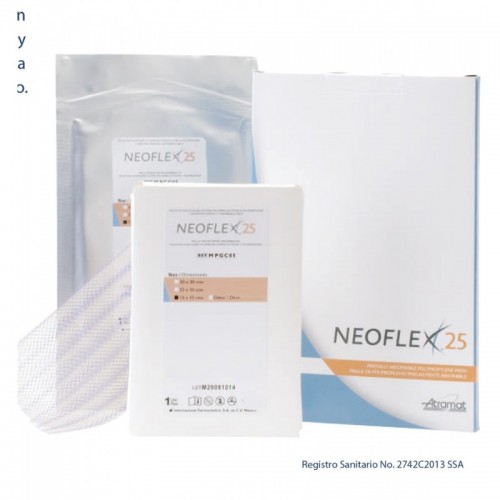 MALLA QUIRURGICA PARCIALMENTE ABSORBIBLE NEOFLEX25 10 CM X 15 CM