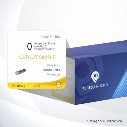 SS0021-150 0 Aguja   EASPULL  S/A Hebra de 150 cm Cirugía General C/12
