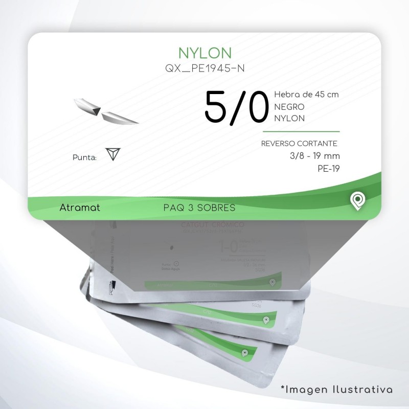 PE1945-N 5/0 Aguja 3/8 - 19