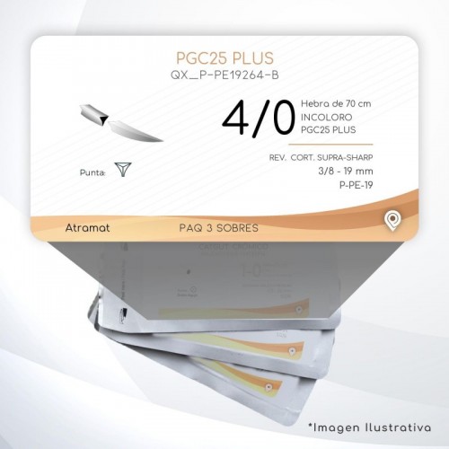 P-PE19264-B 4/0 Aguja 3/8 - 19