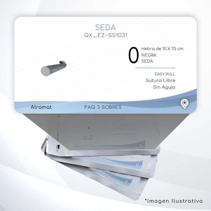 EZ-SS1031 0 Aguja   EASPULL  S/A Hebra de 10 X 75 cm Cirugía General